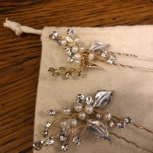 Pair of Wedding Hair Pieces